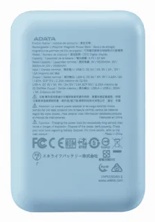 Power Bank Adata C100 10000 Mah, Usb, Azul Claro