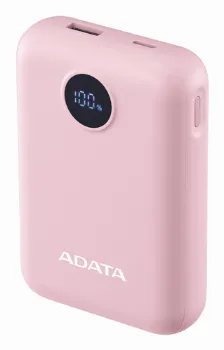 Power Bank Adata C100 10000 Mah, Usb, Rosa