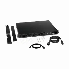Sistema De Alimentacion Tripp Lite Horizontal, 8 Salidas Ac, Conector Acoplador C14, 50 - 60 Hz, Máxima Corriente 15 A, Voltaje 200-240 V, Cable De 2 M, Capacidad Del Rack 1u, Color Negro
