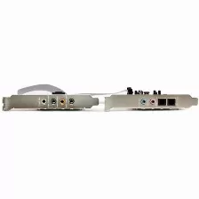 Tarjeta De Sonido Startech, Interno, Virtual 7.1 Canales, Pci-e X1, Calidad De Audio 24 Bit
