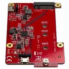 Tarjeta Startech.com Microusb, M.2, Rojo
