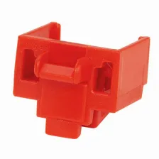 Kit De 10 Dispositivos Para Bloquear Puertos Jack Rj45, Color Rojo, Incluye Llave De Extraccia³n