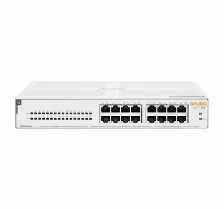 Switch Hpe Aruba Networking No Administrado, L2, Rj-45 16, Gigabit Ethernet (10/100/1000), 1u, Blanco