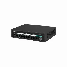 Switch Ruijie Networks Rg-es110gs-p-l No Administrado, Rj-45 8, Gigabit Ethernet (10/100/1000), (poe +) 8, Negro