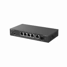 Switch Ruijie Networks Rg-es206mg-p Gestionado, L2, Rj-45 5, 2.5g Ethernet (100/1000/2500), Montaje En Escritorio/pared, Negro