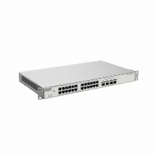Switch Ruijie Networks Rg-nbs5200-24gt4xs-p-v2 Gestionado, L3, Rj-45 24, Gigabit Ethernet (10/100/1000), (poe +) 24, 24 Poe, 1u, Gris