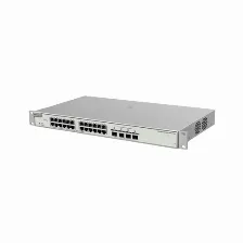 Switch Ruijie Networks Rg-nbs5200-24gt4xs-p-v2 Gestionado, L3, Rj-45 24, Gigabit Ethernet (10/100/1000), (poe +) 24, 24 Poe, 1u, Gris