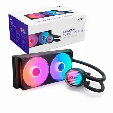 Enfriamiento Liquido Nzxt Kraken Core 240 Rgb, 2x120mm, Hasta 2400rpm, Negro