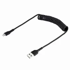 Cable Lightning Startech.com Lightning A Usb A, 480 Mbit/s, Negro