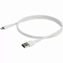 Cable Lightning Startech.com Lightning A Usb A, 480 Mbit/s, Blanco