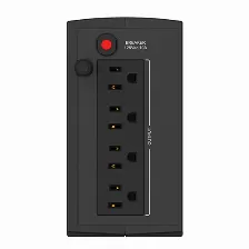 No Break Smartbitt Sbnb600 600va, 300w, 4 Contactos, 110v, 1 Bateria 12vdc 4.5ah, Negro