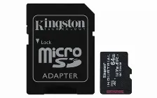 Memoria Microsdxc Kingston Technology Industrial 64 Gb, Velocidad 100 Mb/s, Clase 10