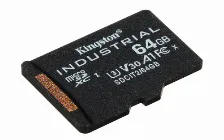 Memoria Microsdxc Kingston Technology Industrial 64 Gb, Velocidad 100 Mb/s, Clase 10