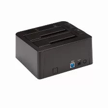 Estación Docking Startech (sdock2u313), Base De Conexión Usb 3.1 (10gbps) Con Uas De 2 Bahías Para Disco Duro O Ssd Sata De 2,5 O 3,5 Pulgadas,