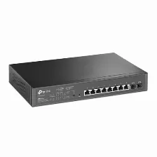 Switch Tp-link Jetstream Tl-sg2210mp Gestionado, L2/l2+, Rj-45 8, Gigabit Ethernet (10/100/1000), (poe +) 8, 1u, Negro