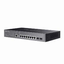Switch Tp-link Omada Sg3210 Gestionado, L2/l3, Rj-45 8, Gigabit Ethernet (10/100/1000), 1u, Negro