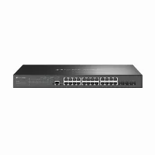 Tp-link Sg3428mp - Switch L2+ Omada Poe+ Con 24 Puertos Poe+ 10/100/1000 Mbps, 4 Puertos Sfp 1g, Consola Rj45 Y Microusb, Adema?s Gestia?n Centralizada Omada O Stand-alone, Con Soporte Multicast I...