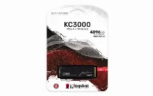 Ssd Kingston Kc3000 4tb, Nvme, M.2, Pci Express 4.0 Lectura 7000 Mb/s, Escritura 7000 Mb/s