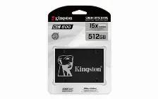 Ssd Kingston Kc600, 512gb, Sata3 6 Gbit/s, Lectura 550 Mb/s, Escritura 500 Mb/s, 2.5 Pulgadas