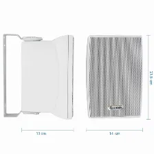 Bocinas Steren Spk-1100bl, De 2 Vías, 20 - 20000 Hz, 8 Ohmio, Blanco