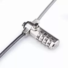 Cable Antirrobo Startech.com Kensington, Cerradura Con Combinación, 2 M, Acero Al Carbón, Negro, Plata