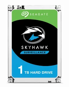 Disco Duro Sata3 Seagate Skyhawk 1tb, 3.5 Pulgadas 64mb Cache, Ideal Video Vigilancia En Hd 24x7