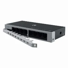 Switch Netis Modelo St108d, 8 Puertos 10/100mbps, Switch De Escritorio, Carcasa Meta?lica Con Seguro De Conector Incorporado, No Administrable