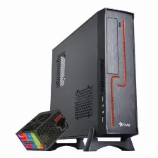 Gabinete Stylos Stgakl1b Factor De Forma Pequeña (sff), Psu 550 W, Psu Si, Negro, Rojo