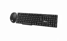 Kit Teclado Y Mouse Inalambrico Stylos Stpktm3b, Multimedia, 105 Teclas, Negro