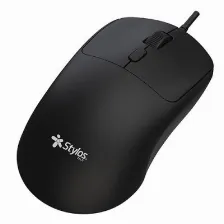 Mouse Alambrico Stylos, 1,600 Dpi, Conexion Usb-a, 1.15m, Negro