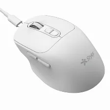 Mouse Inalambrico Stylos Stpmoi8w, 7 Botones, 1600 Dpi, Recargable, Blanco