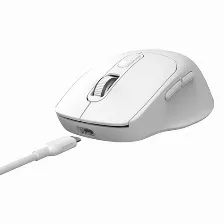 Mouse Inalambrico Stylos Stpmoi8w, 7 Botones, 1600 Dpi, Recargable, Blanco
