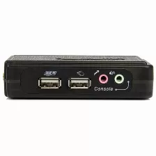 Juego De Conmutador Kvm Startech (sv211kusb) De 2 Puertos Con Todo Incluido, Usb, Audio Y Vídeo Vga