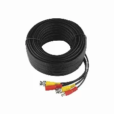 Cable Coaxial Siames Saxxon, Conector Bnc De Video, 40m, Para Camaras 4k, Negro