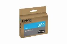 Cartucho De Tinta Epson T324220 Original, Fotos Cian, 14 Ml, Rendimiento Estándar