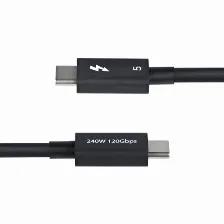 Cable Thunderbolt Startech.com 1 M V. 5, 80 Gbit/s, Negro