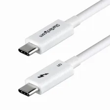 Cable Thunderbolt Startech.com 0.8 M V. 5, 120 Gbit/s, Blanco