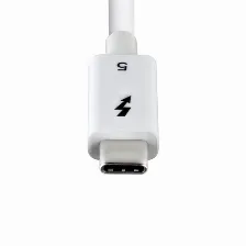 Cable Thunderbolt Startech.com 0.8 M V. 5, 120 Gbit/s, Blanco