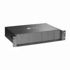 Chasis Para Montaje En Rack De 14 Baha­as / Soporta Convertidores De Fibra A“ptica Tp-link / Compatibles (mc111cs, Mc112cs, Mc220l, Mc110cs, Mc100cm, Mc210cs, Mc200cm) / Plug And Play