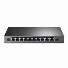 Switch Tp-link Tl-sg1210mp No Administrado, Rj-45 9, Gigabit Ethernet (10/100/1000), (poe +) 8, Negro