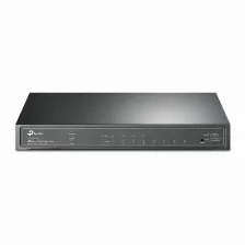 Switch Tp-link Jetstream Tl-sg2008p Gestionado, L2/l2+, Rj-45 8, Gigabit Ethernet (10/100/1000), (poe +) 4, Negro