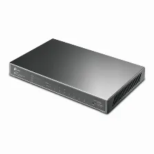 Switch Tp-link Jetstream Tl-sg2008p Gestionado, L2/l2+, Rj-45 8, Gigabit Ethernet (10/100/1000), (poe +) 4, Negro