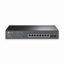 Switch Tp-link Jetstream Tl-sg2210mp Gestionado, L2/l2+, Rj-45 8, Gigabit Ethernet (10/100/1000), (poe +) 8, 1u, Negro