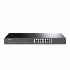 Switch Tp-link Jetstream Tl-sg2218 Gestionado, L2/l2+, Rj-45 16, Gigabit Ethernet (10/100/1000), 1u, Negro
