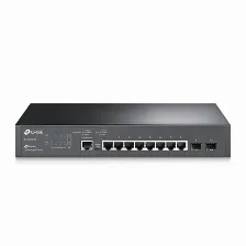 Switch Tp-link Jetstream Tl-sg3210 Gestionado, L2/l3, Rj-45 8, Gigabit Ethernet (10/100/1000), 1u, Negro