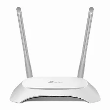 Router Inalambrico Tp-link Tl-wr840n 2 Antenas 5dbi, 2.4 Ghz, 4 Puertos, 300 Mbit/s, Blanco