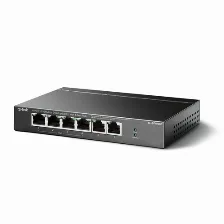 Switch Tp-link Tl-sf1006p No Administrado, Rj-45 6, Fast Ethernet (10/100), (poe +) 4, Negro