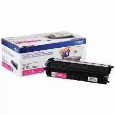 Tóner Brother Tn-433m Original, Magenta, Alto Rendimiento (xl)
