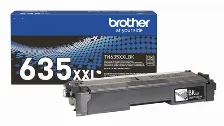 Tóner Brother Tn-635xxlbk Original, Negro, Extra (súper) Alto Rendimiento