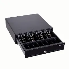 Cajon De Dinero Para Punto De Venta Techzone, Rj11, 4 Compartimentos Para Billetes Y 8 Para Monedas, Negro, (tzbe4b8m90)